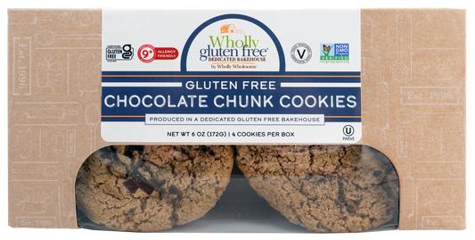 Gluten Free and Vegan Chocolate Chunk Cookie (12-4 Packs)