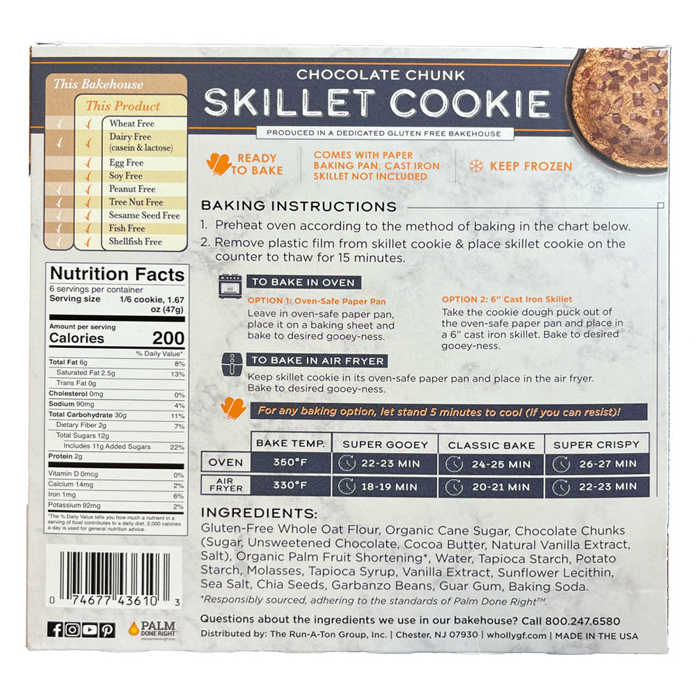 Chocolate Chunk Skillet Cookie (6 Pack)