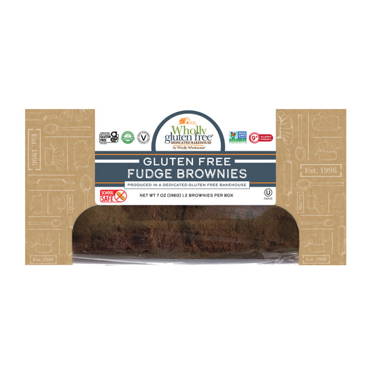 Gluten Free and Vegan Fudge Brownies (12 Pack)
