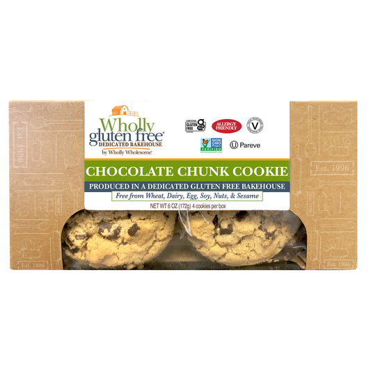Gluten Free and Vegan Chocolate Chunk Cookie (12-4 Packs)